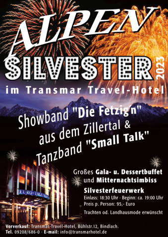 Alpen Silvester 2023 im Transmar Hotel